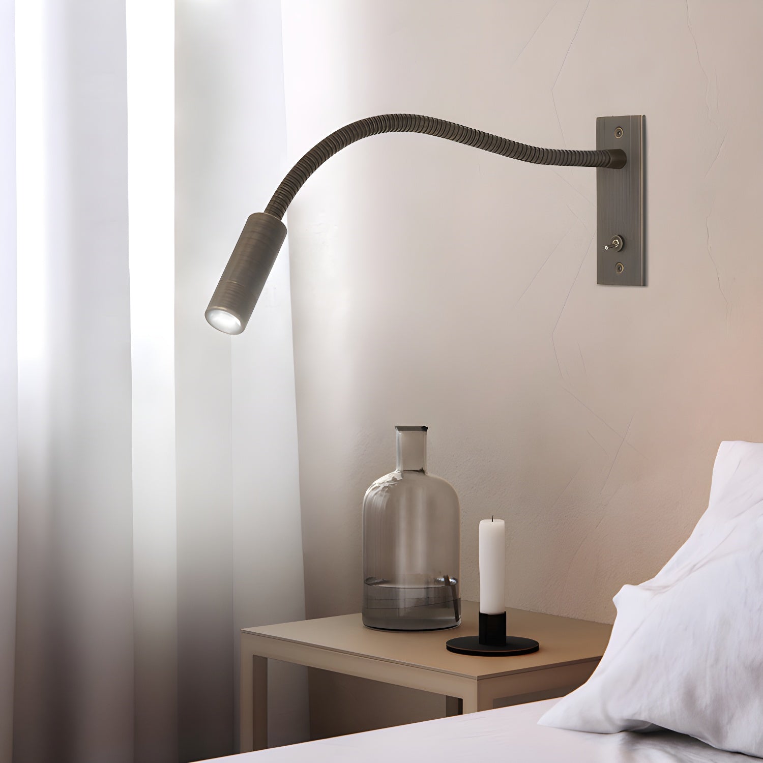 Adjustable Gooseneck Wall Light