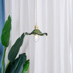Hibiscus Glass Flower Ceiling Pendant Lighting Lobby