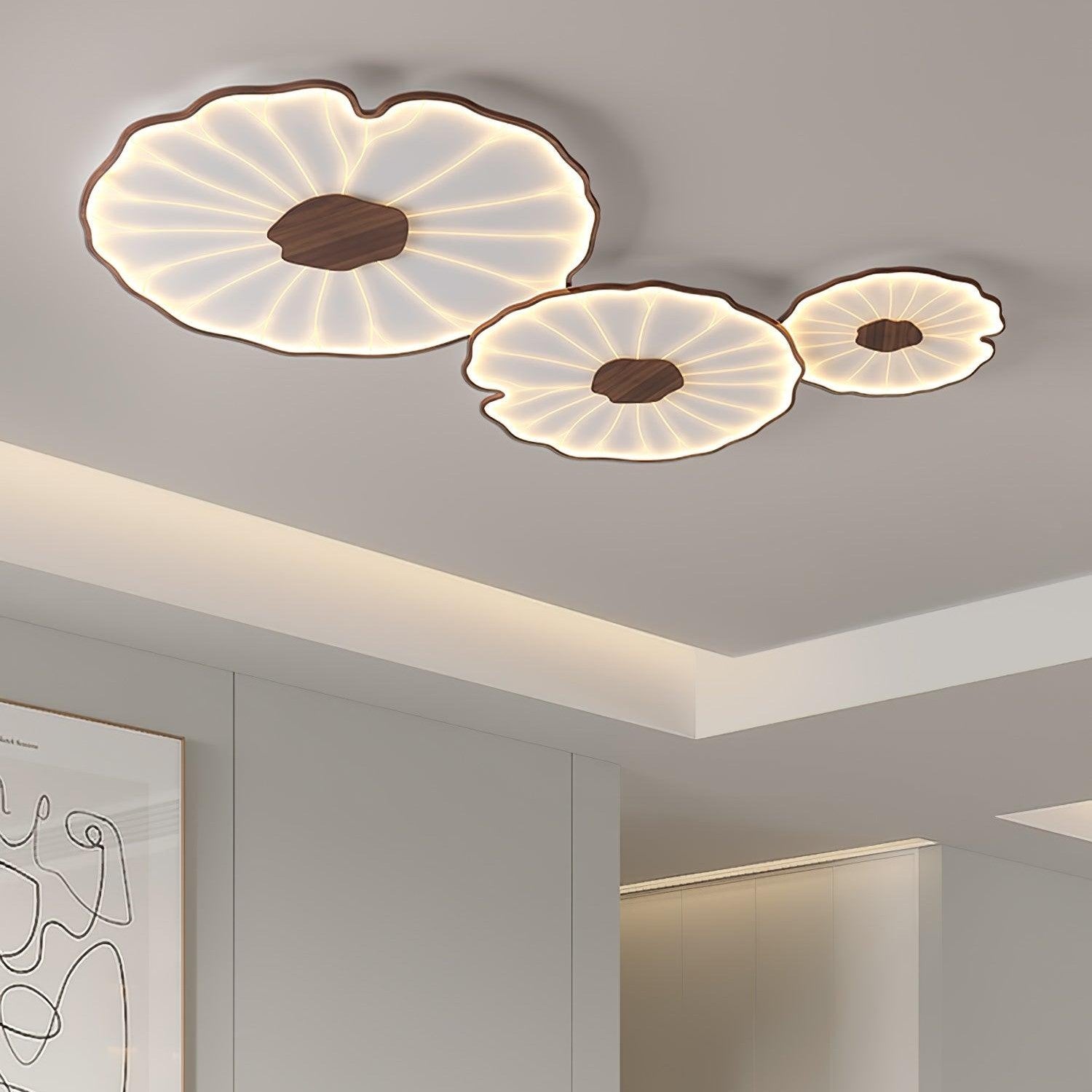 Acrylic Lotus Leaf Ceiling Light