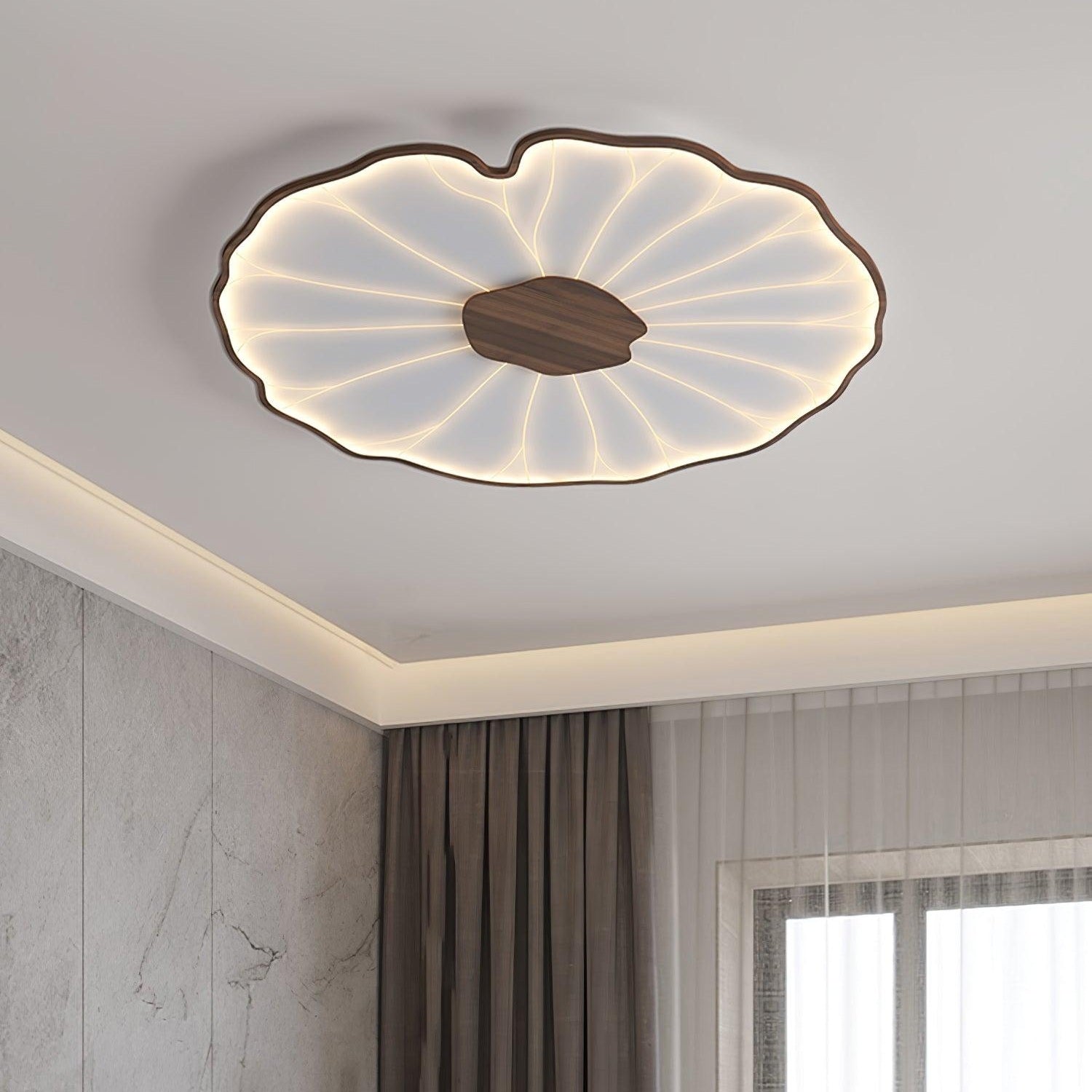 Acrylic Lotus Leaf Ceiling Light Lighting Lobby