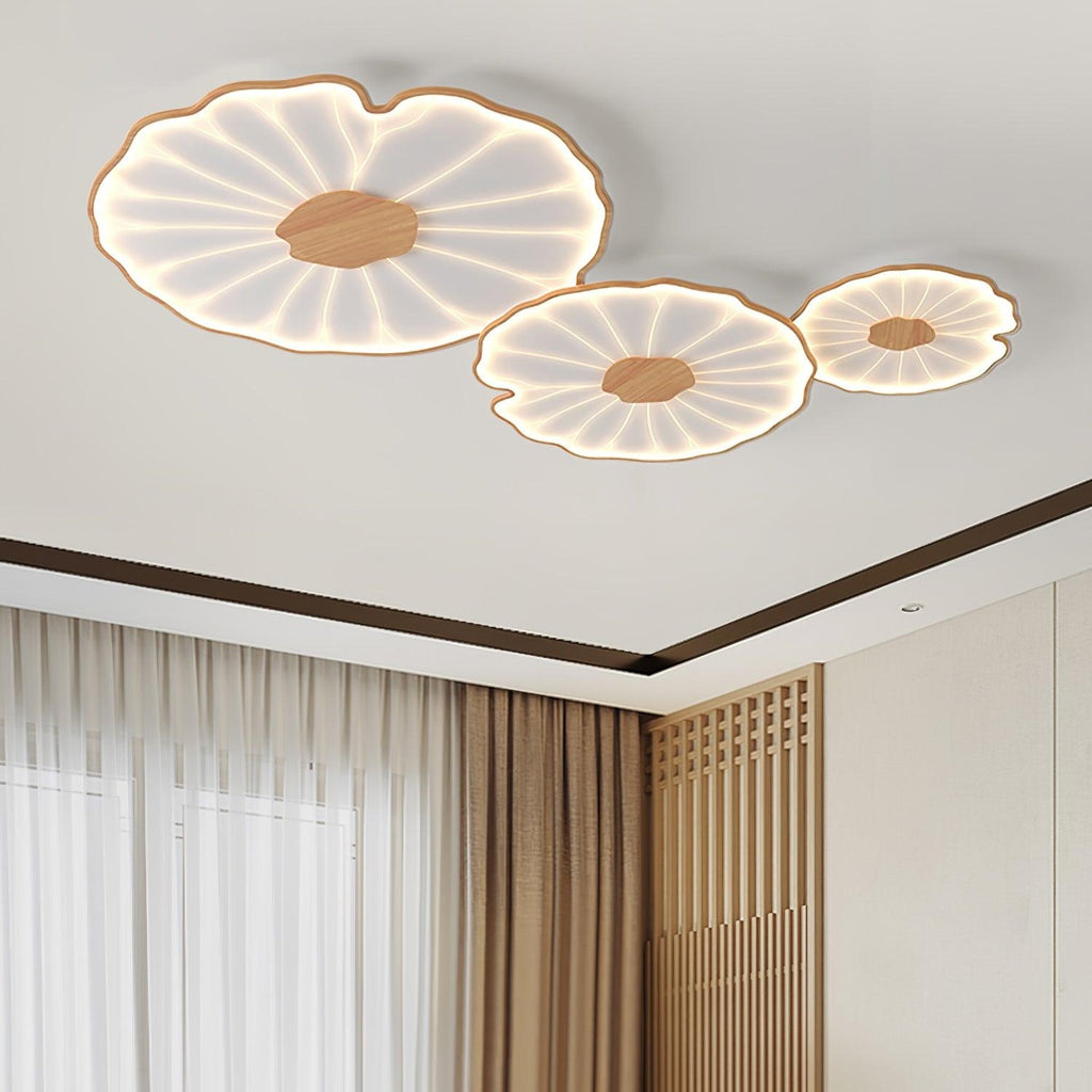 Acrylic Lotus Leaf Ceiling Light Lighting Lobby