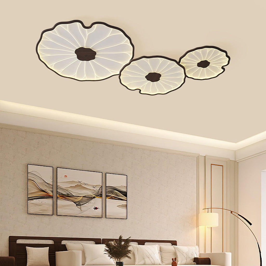 Acrylic Lotus Leaf Ceiling Light Lighting Lobby