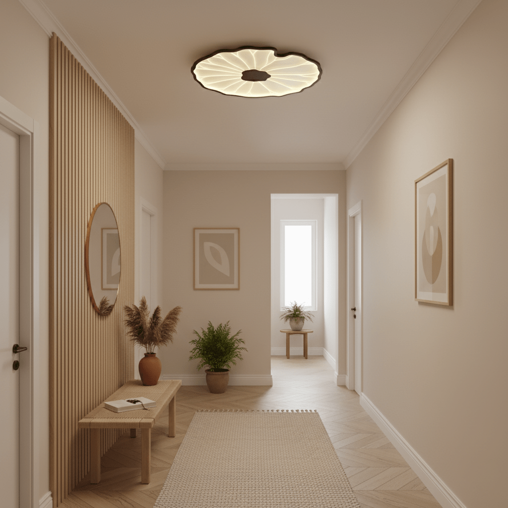Acrylic Lotus Leaf Ceiling Light Lighting Lobby