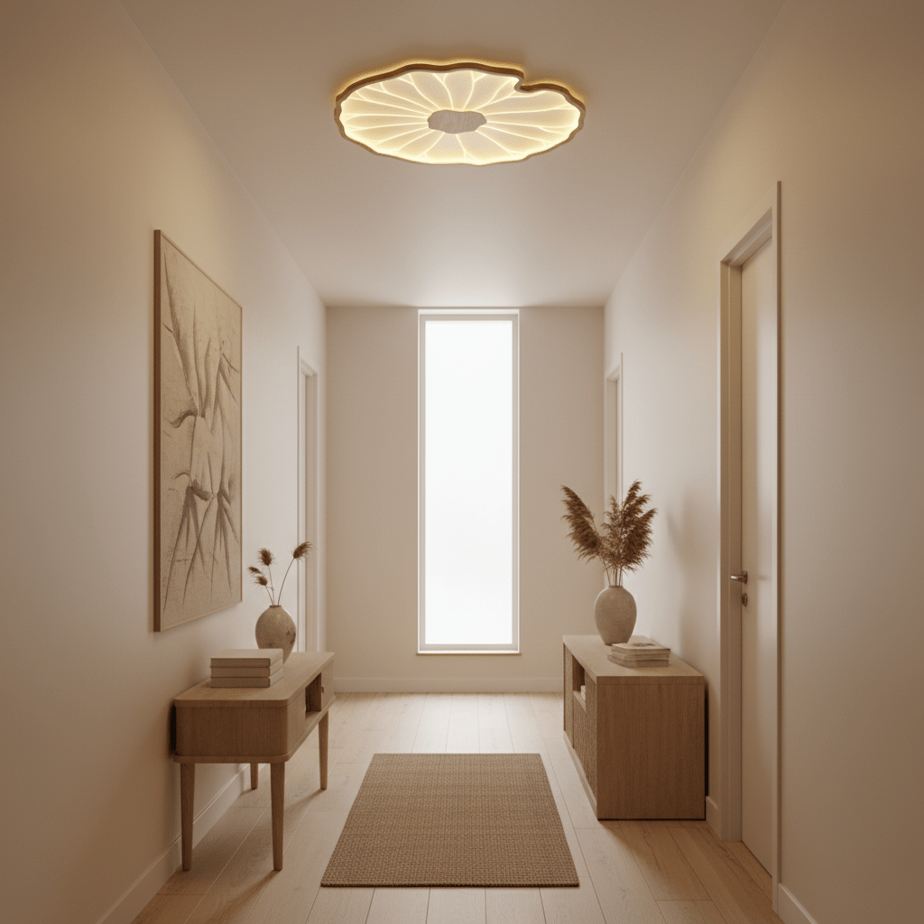Acrylic Lotus Leaf Ceiling Light Lighting Lobby