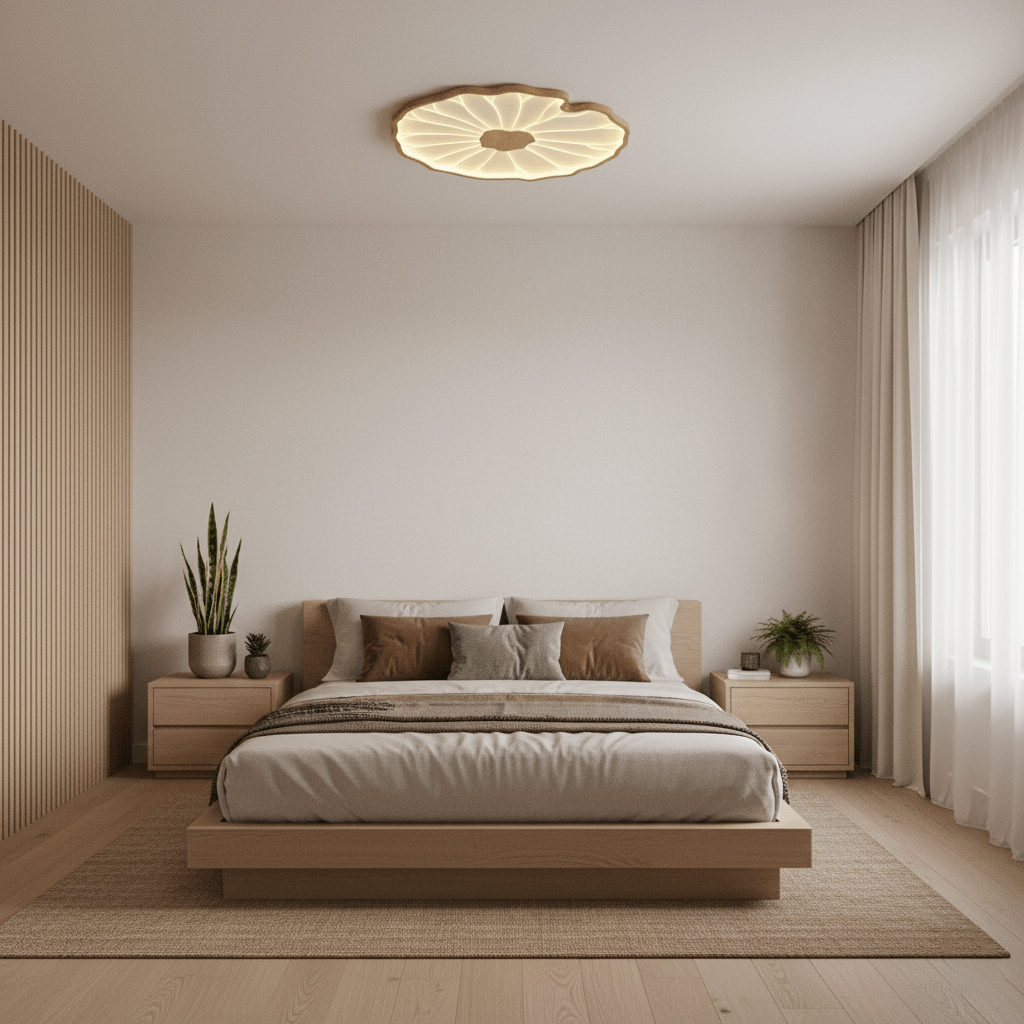 Acrylic Lotus Leaf Ceiling Light Lighting Lobby
