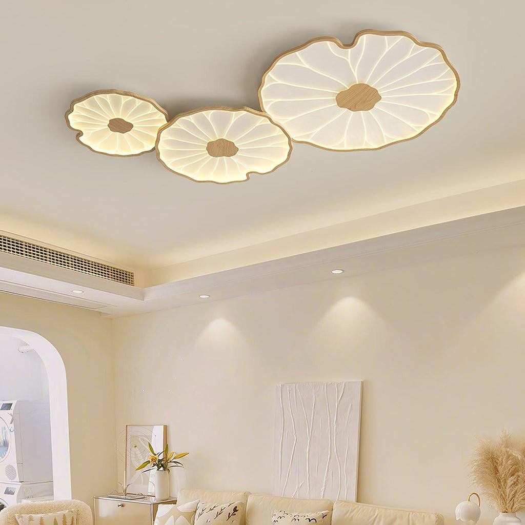 Acrylic Lotus Leaf Ceiling Light Lighting Lobby