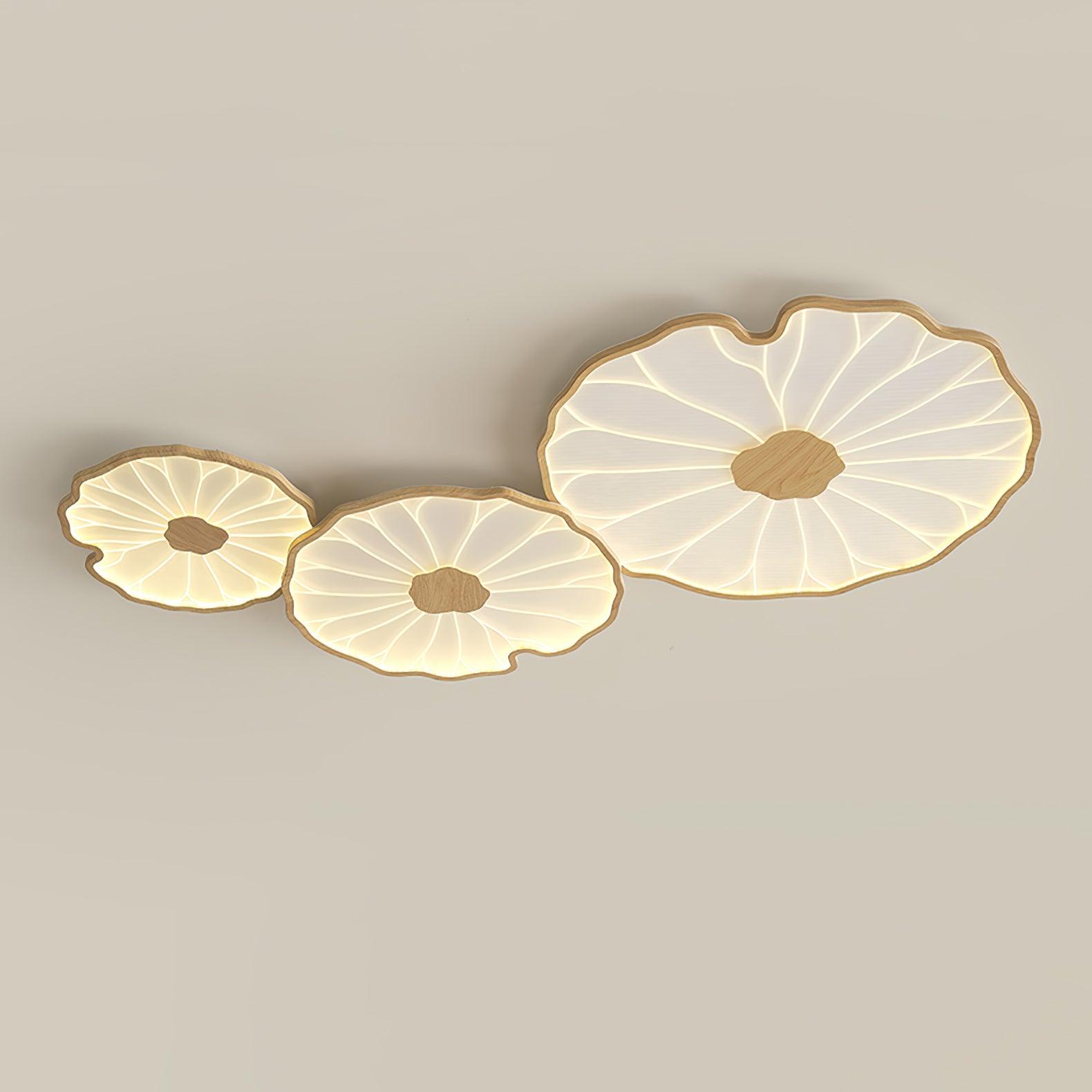 Acrylic Lotus Leaf Ceiling Light Lighting Lobby