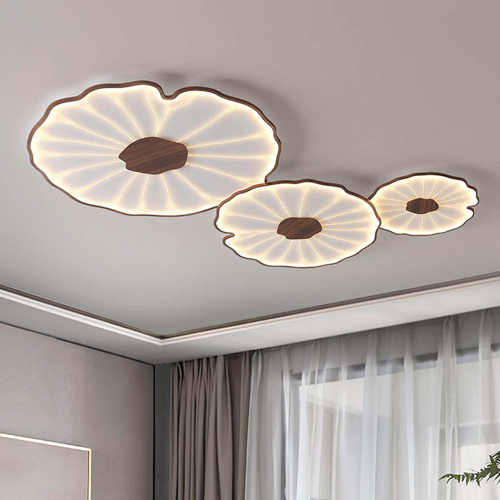 Acrylic Lotus Leaf Ceiling Light Lighting Lobby