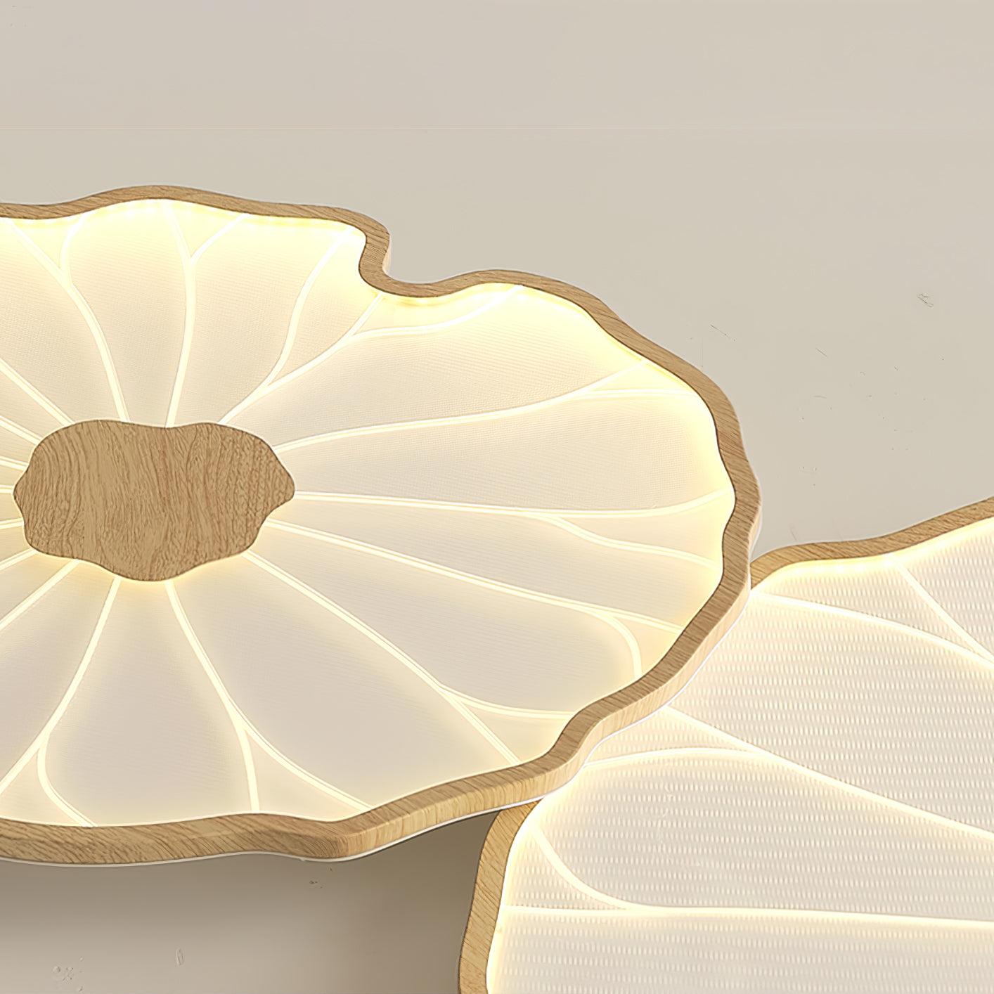 Acrylic Lotus Leaf Ceiling Light Lighting Lobby