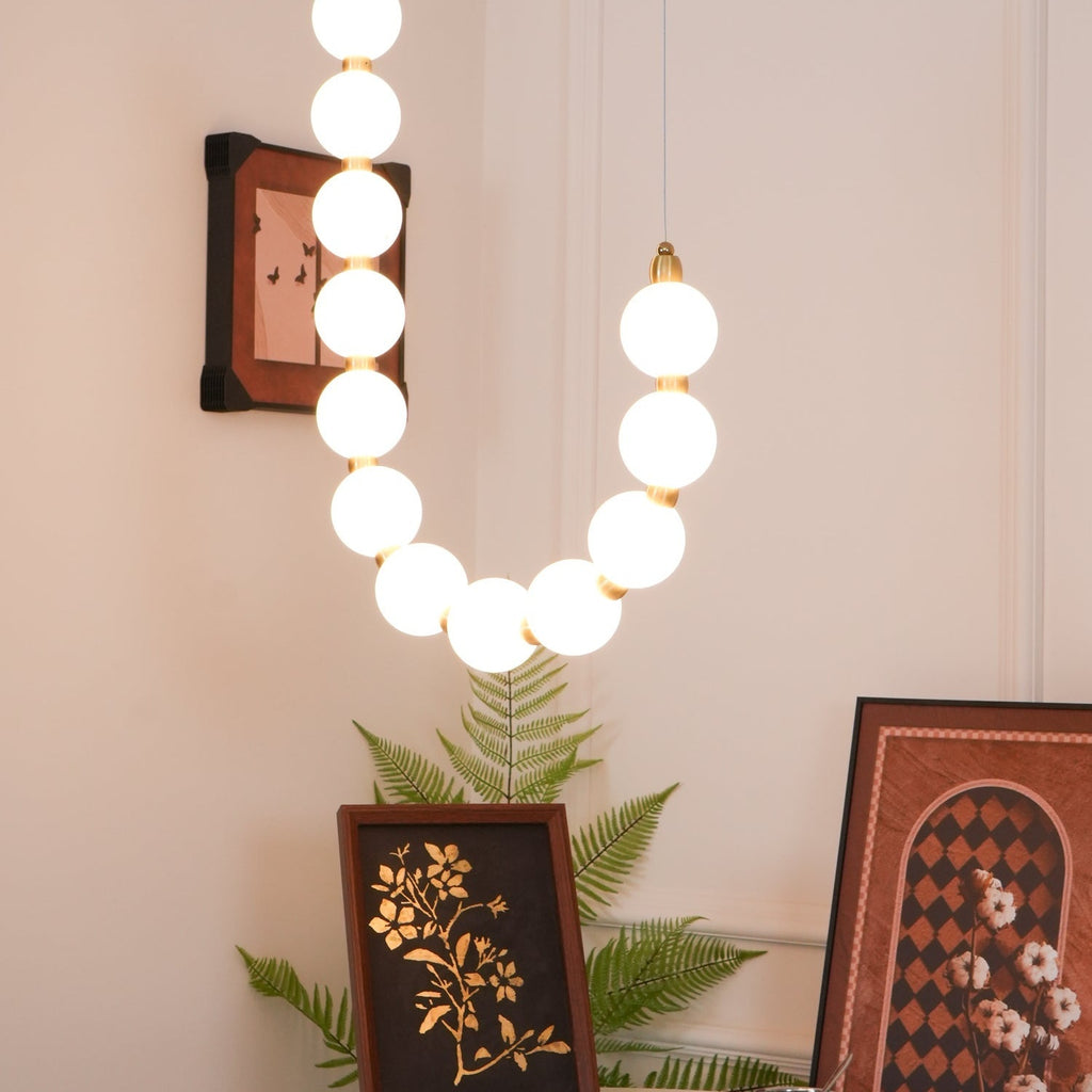 Acrylic Pearl Ceiling Pendant Light Lighting Lobby