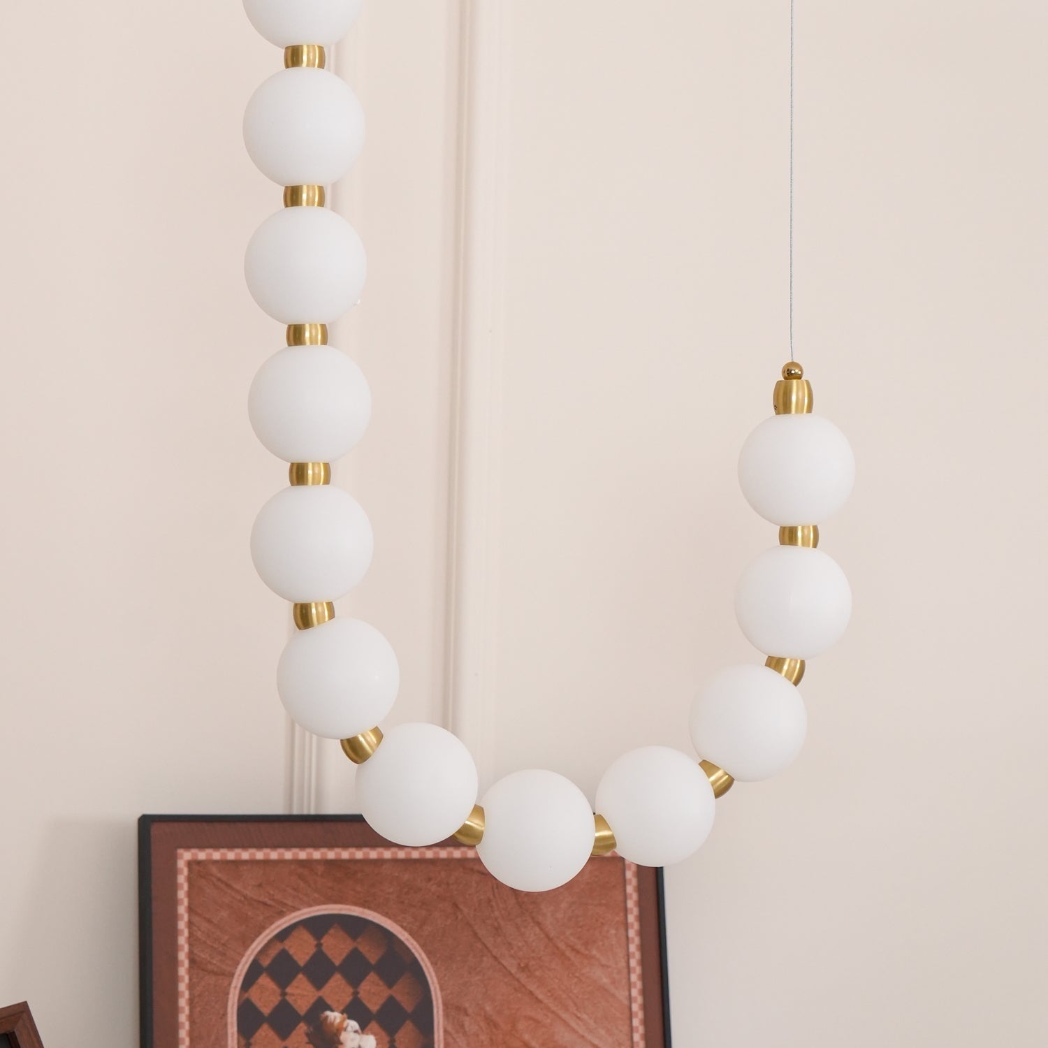 Acrylic Pearl Ceiling Pendant Light Lighting Lobby