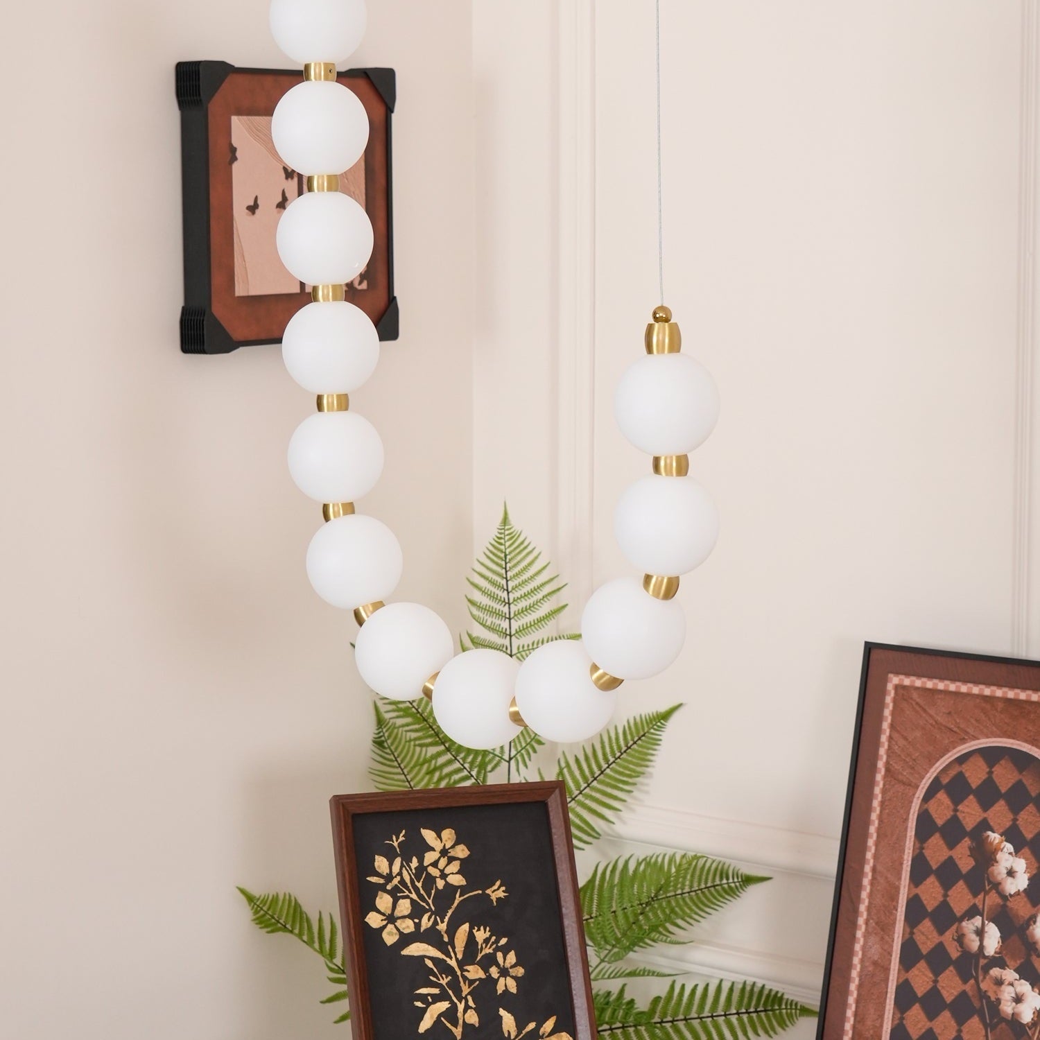 Acrylic Pearl Ceiling Pendant Light Lighting Lobby