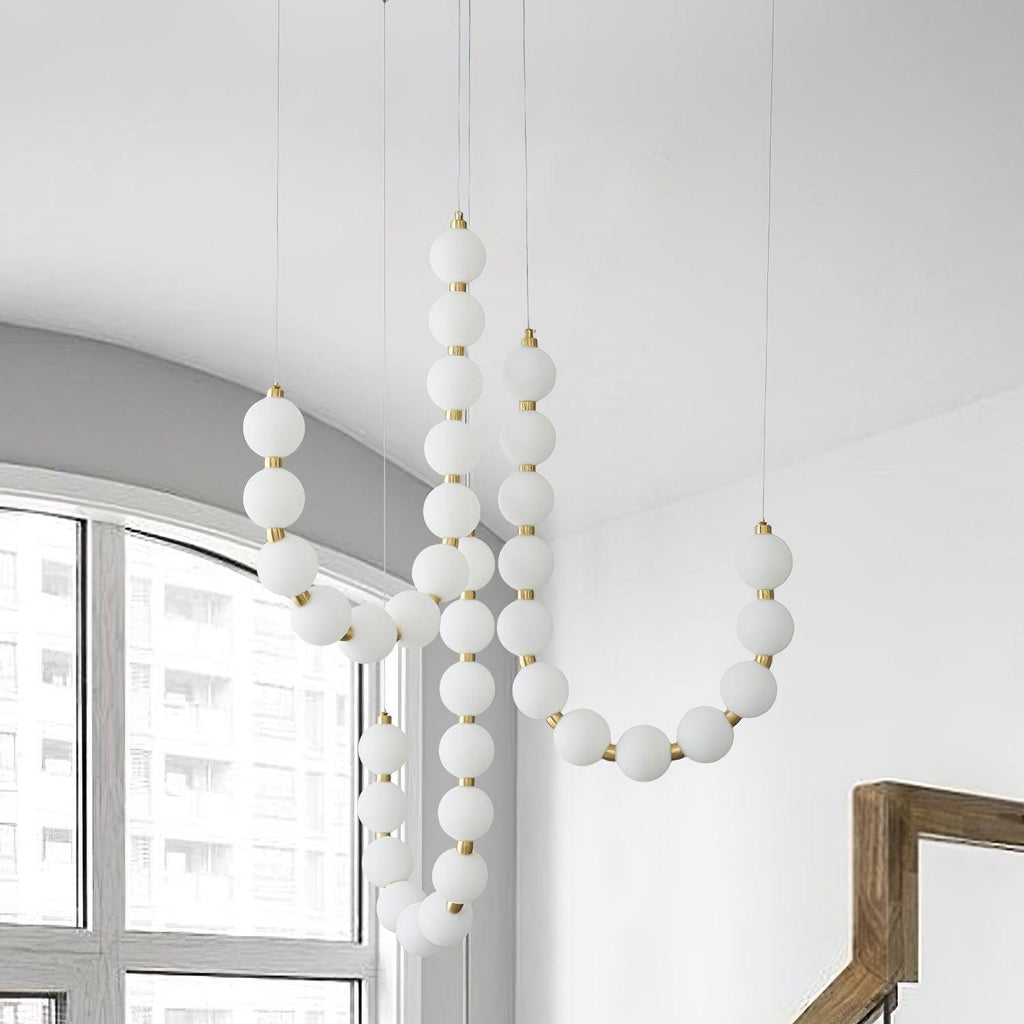 Acrylic Pearl Ceiling Pendant Light Lighting Lobby