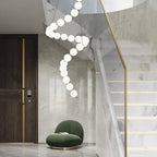 Acrylic Pearl Ceiling Pendant Light Lighting Lobby