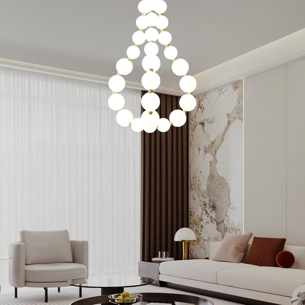 Acrylic Pearl Ceiling Pendant Light Lighting Lobby