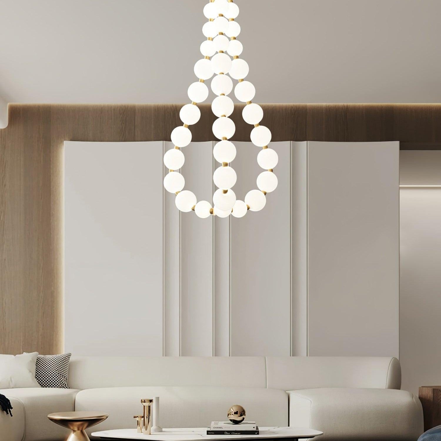 Acrylic Pearl Ceiling Pendant Light Lighting Lobby