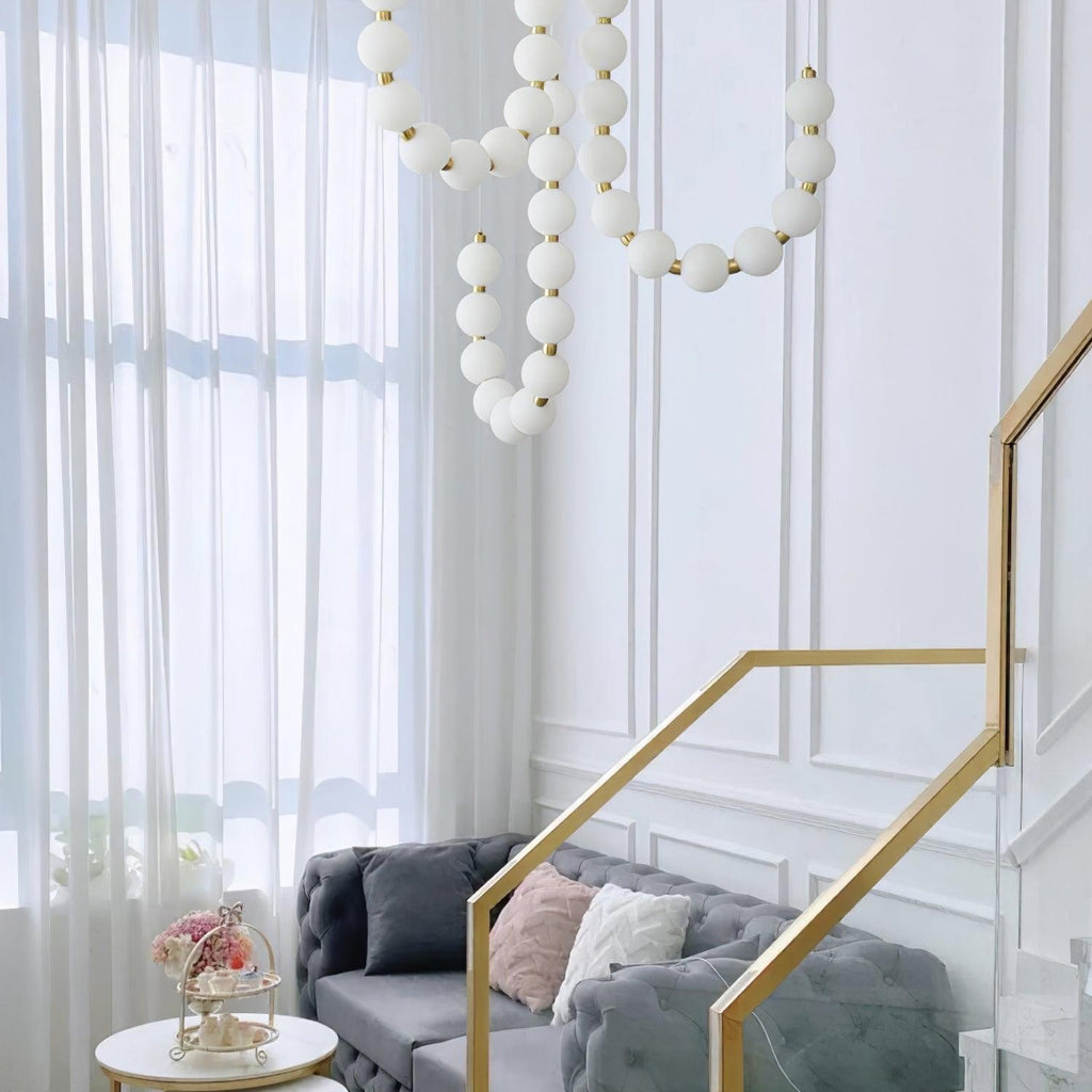 Acrylic Pearl Ceiling Pendant Light Lighting Lobby