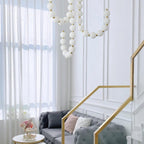 Acrylic Pearl Ceiling Pendant Light Lighting Lobby