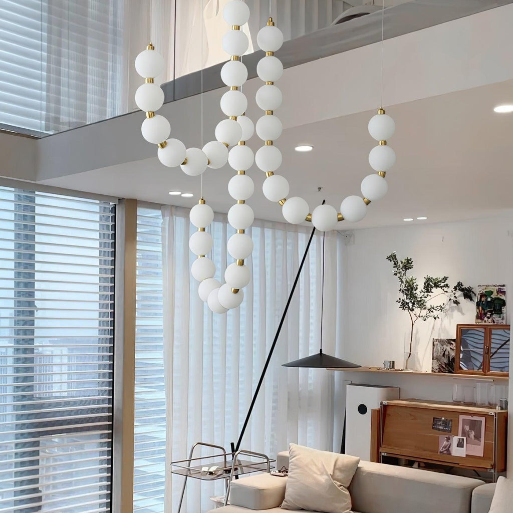 Acrylic Pearl Ceiling Pendant Light Lighting Lobby