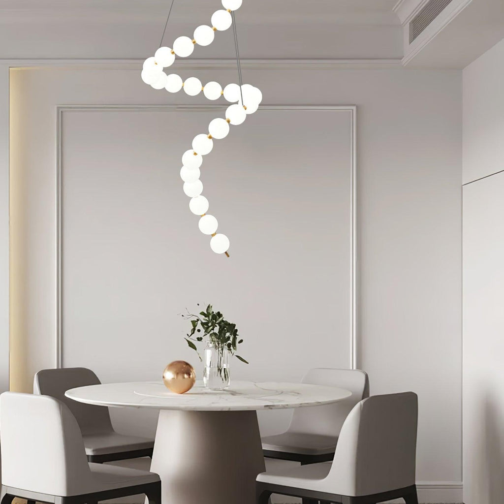 Acrylic Pearl Ceiling Pendant Light Lighting Lobby