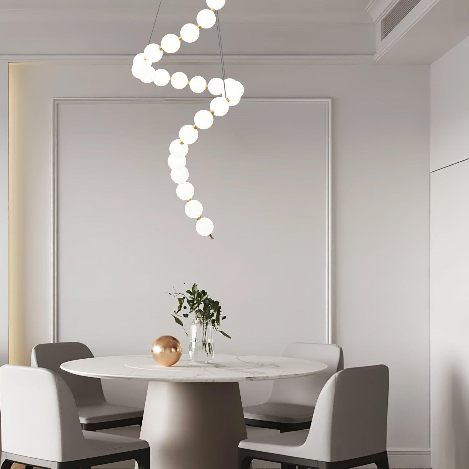 Acrylic Pearl Ceiling Pendant Light Lighting Lobby