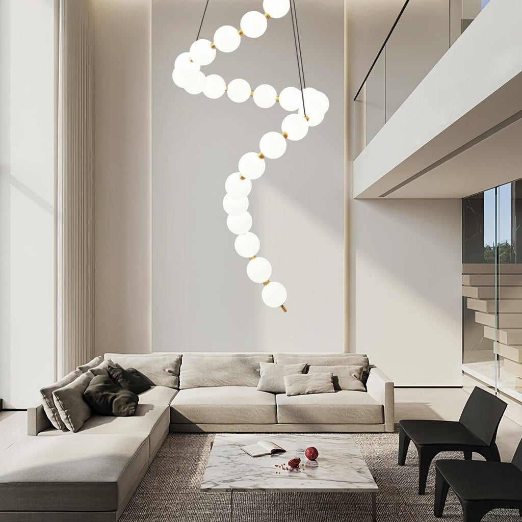 Acrylic Pearl Ceiling Pendant Light Lighting Lobby