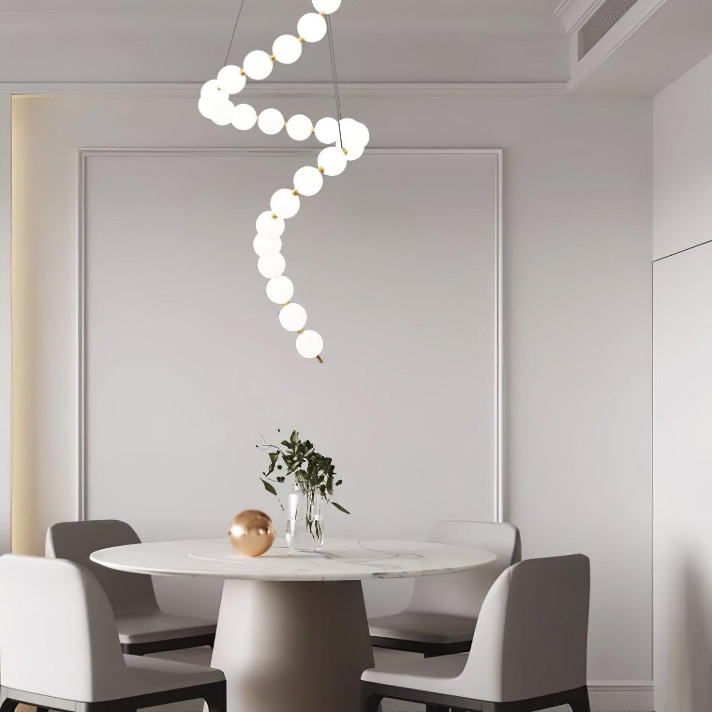 Acrylic Pearl Ceiling Pendant Light Lighting Lobby