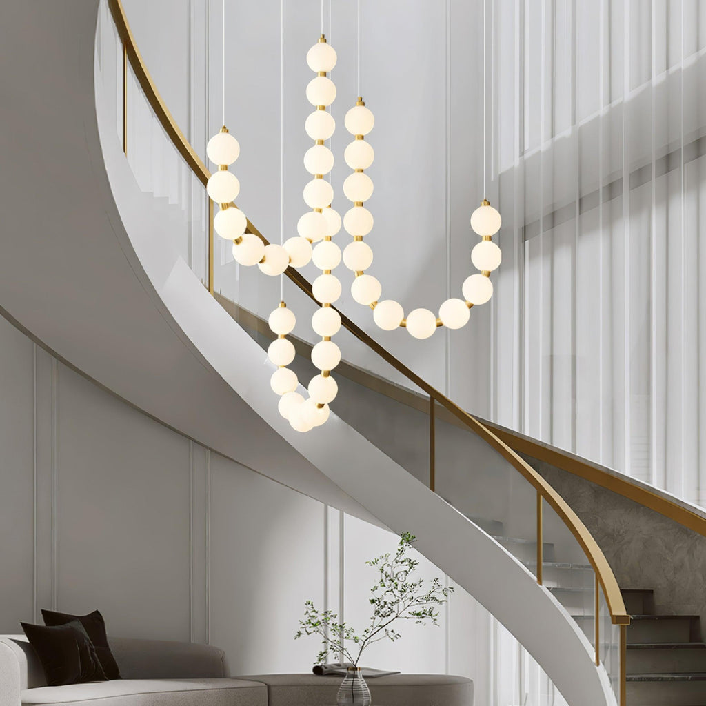 Acrylic Pearl Ceiling Pendant Light Lighting Lobby