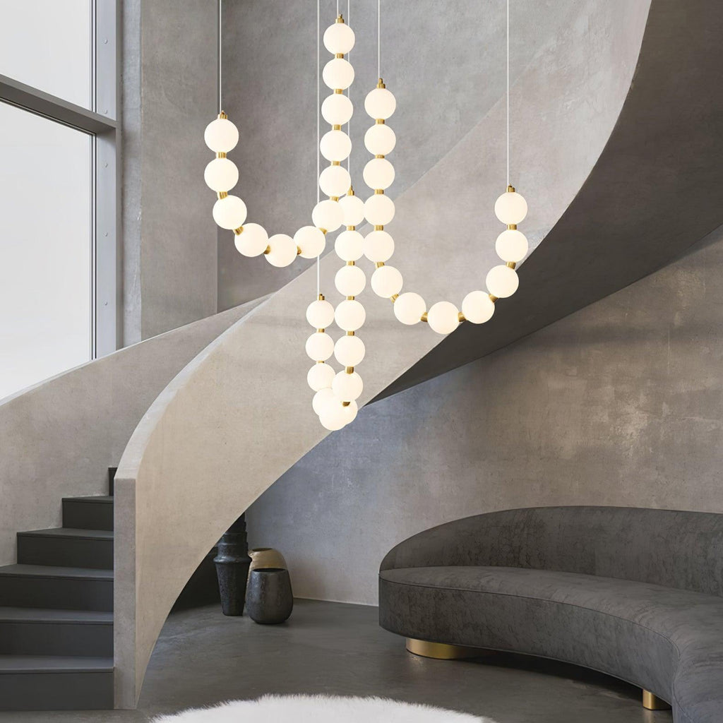 Acrylic Pearl Ceiling Pendant Light Lighting Lobby