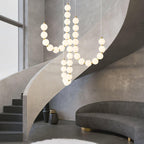 Acrylic Pearl Ceiling Pendant Light Lighting Lobby