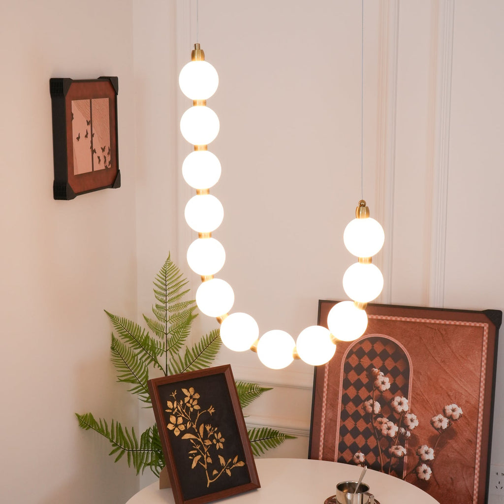 Acrylic Pearl Ceiling Pendant Light Lighting Lobby