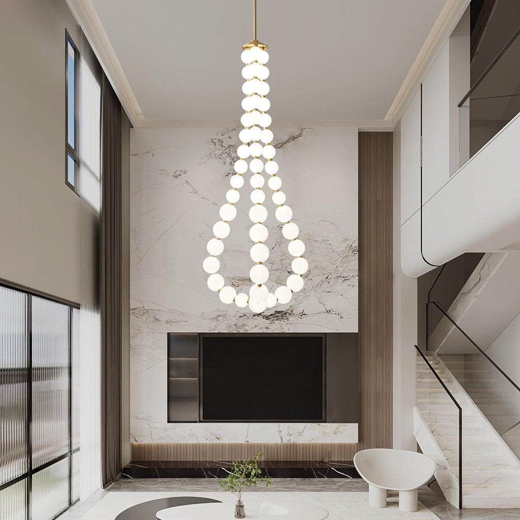 Acrylic Pearl Ceiling Pendant Light Lighting Lobby