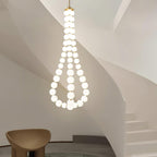 Acrylic Pearl Ceiling Pendant Light Lighting Lobby