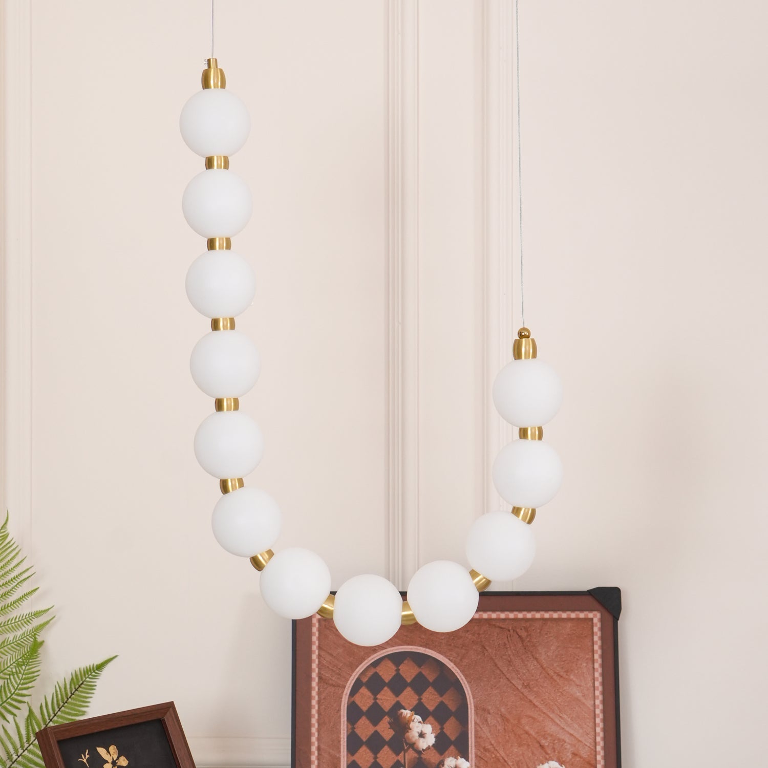 Acrylic Pearl Ceiling Pendant Light Lighting Lobby