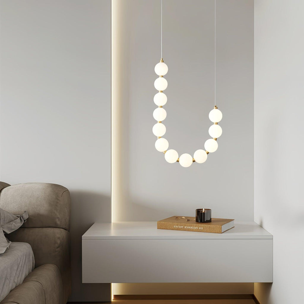 Acrylic Pearl Ceiling Pendant Light Lighting Lobby