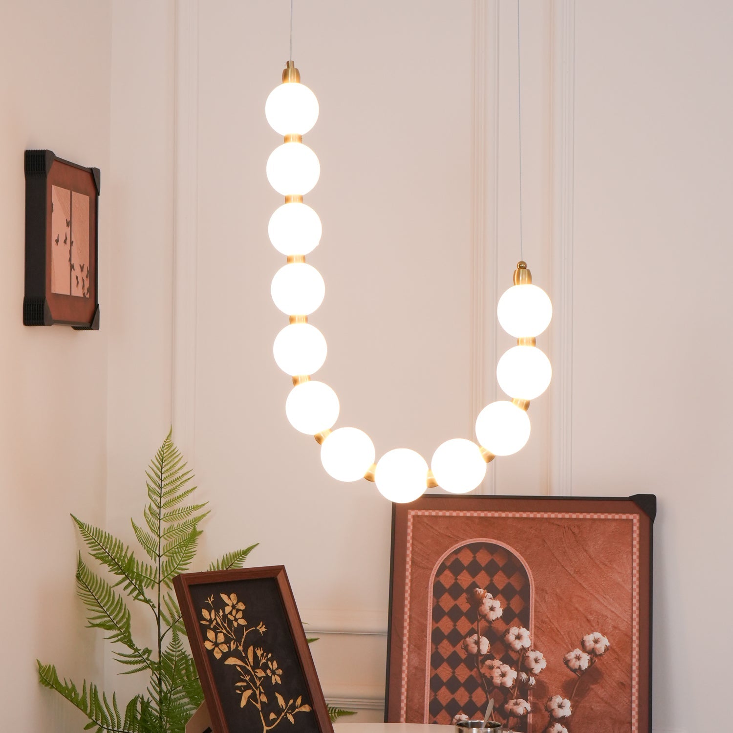 Acrylic Pearl Ceiling Pendant Light Lighting Lobby