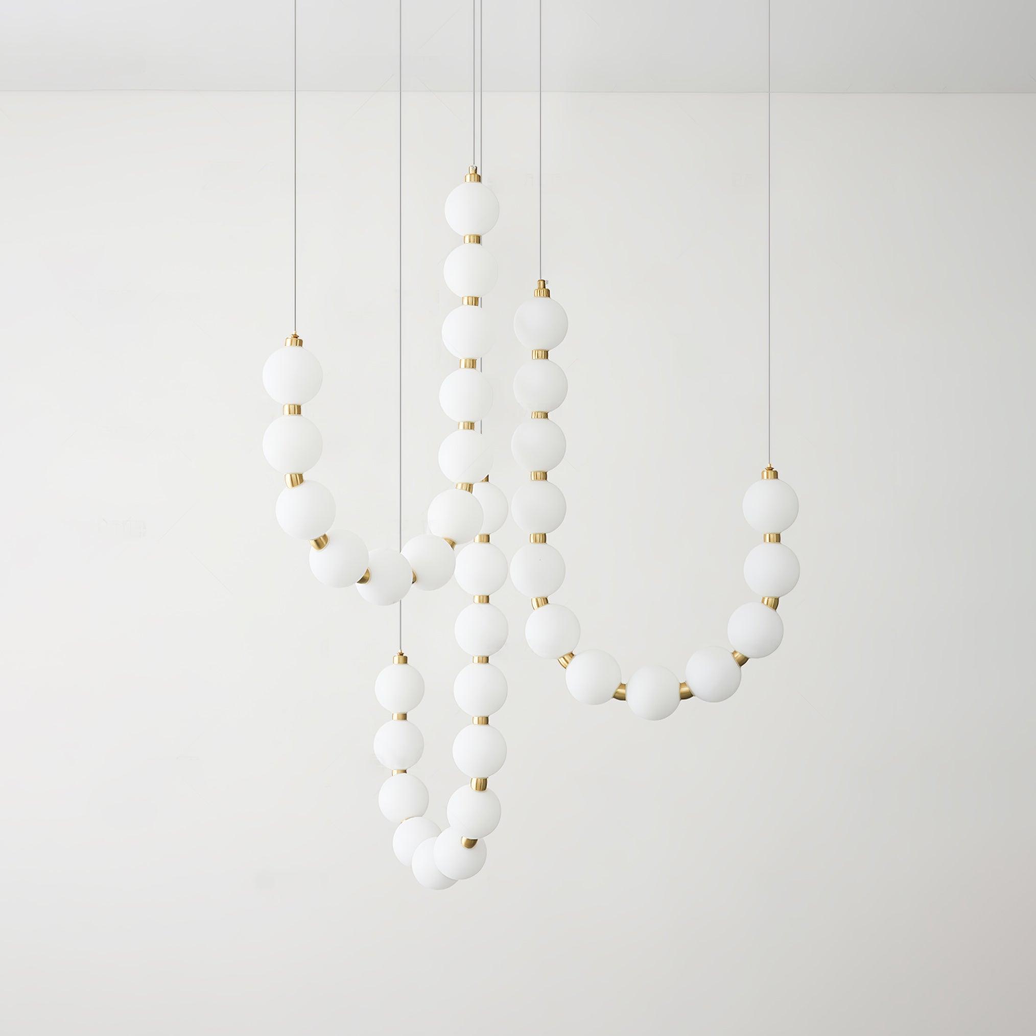 Acrylic Pearl Ceiling Pendant Light Lighting Lobby