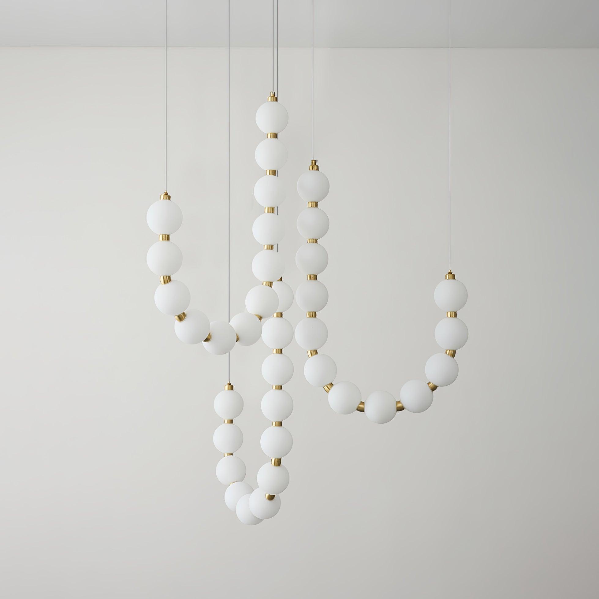 Acrylic Pearl Ceiling Pendant Light Lighting Lobby
