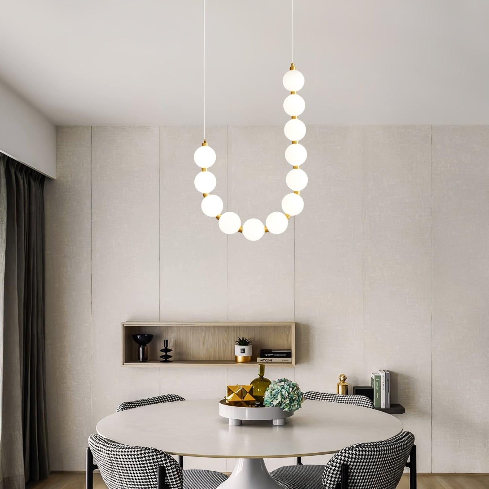 Acrylic Pearl Ceiling Pendant Light Lighting Lobby