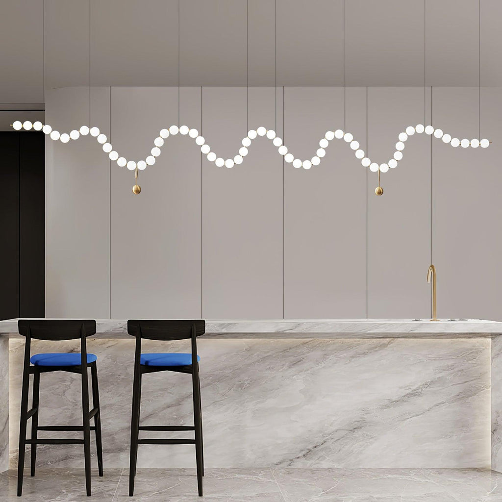 Acrylic Pearl Ceiling Pendant Light Lighting Lobby