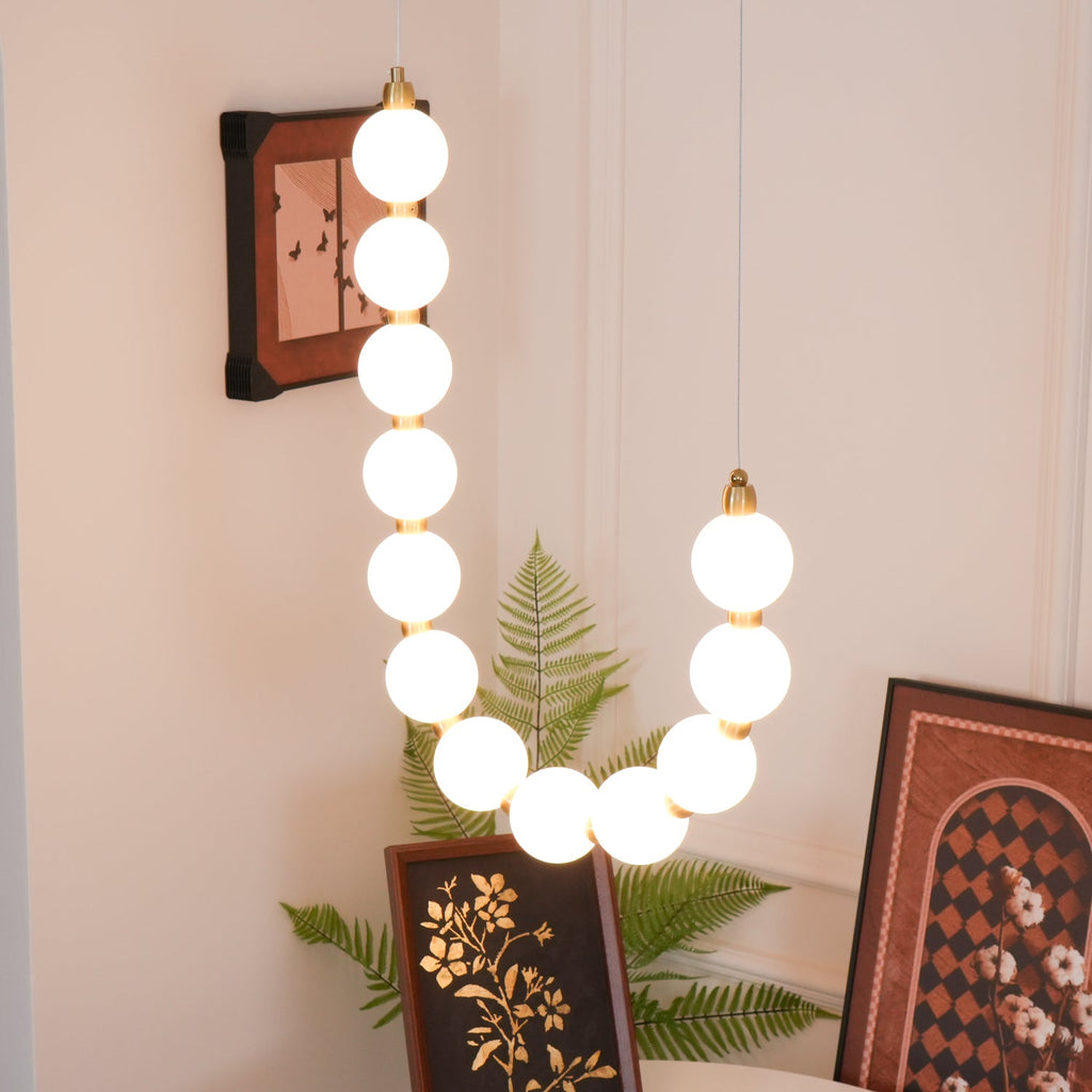 Acrylic Pearl Ceiling Pendant Light Lighting Lobby