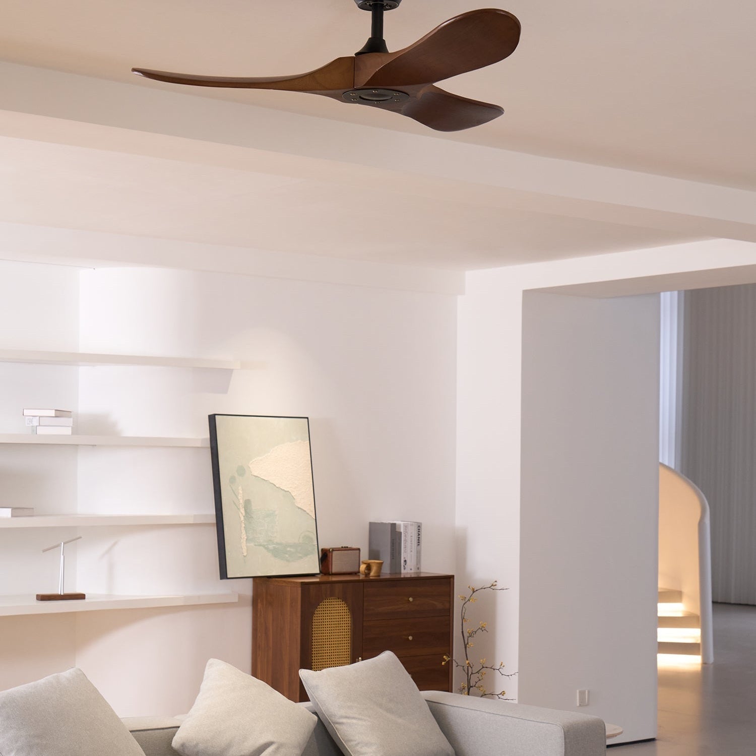 Aero Zephyr Ceiling Fan Lighting Lobby