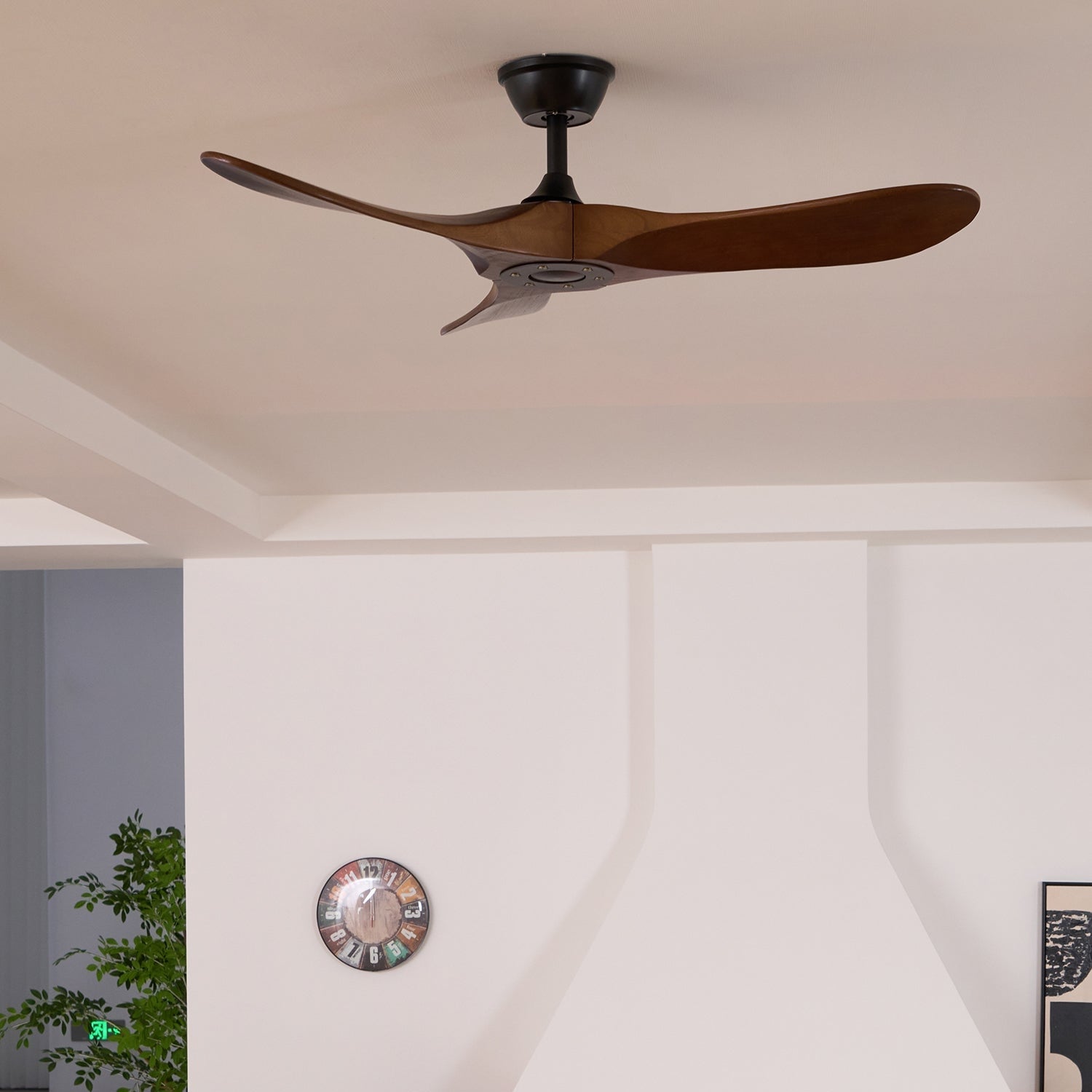 Aero Zephyr Ceiling Fan Lighting Lobby