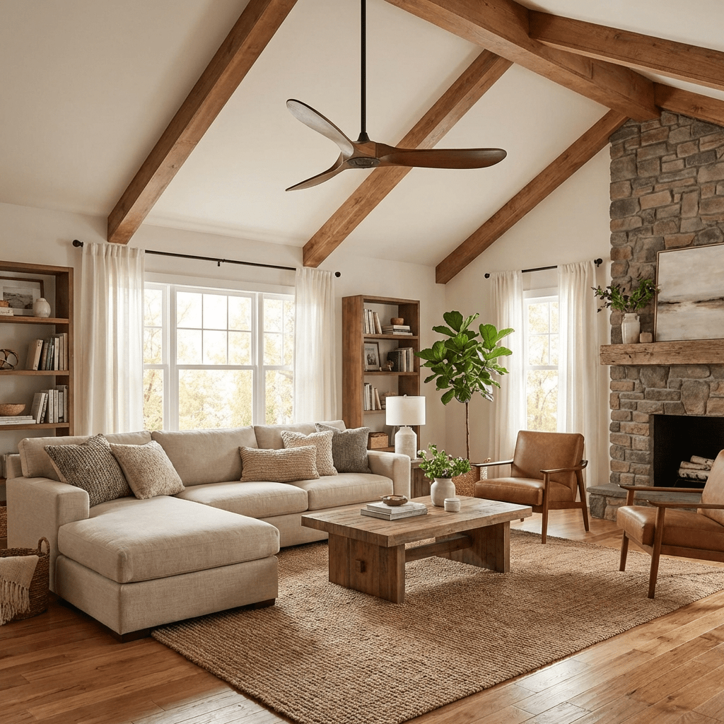 Aero Zephyr Ceiling Fan Lighting Lobby