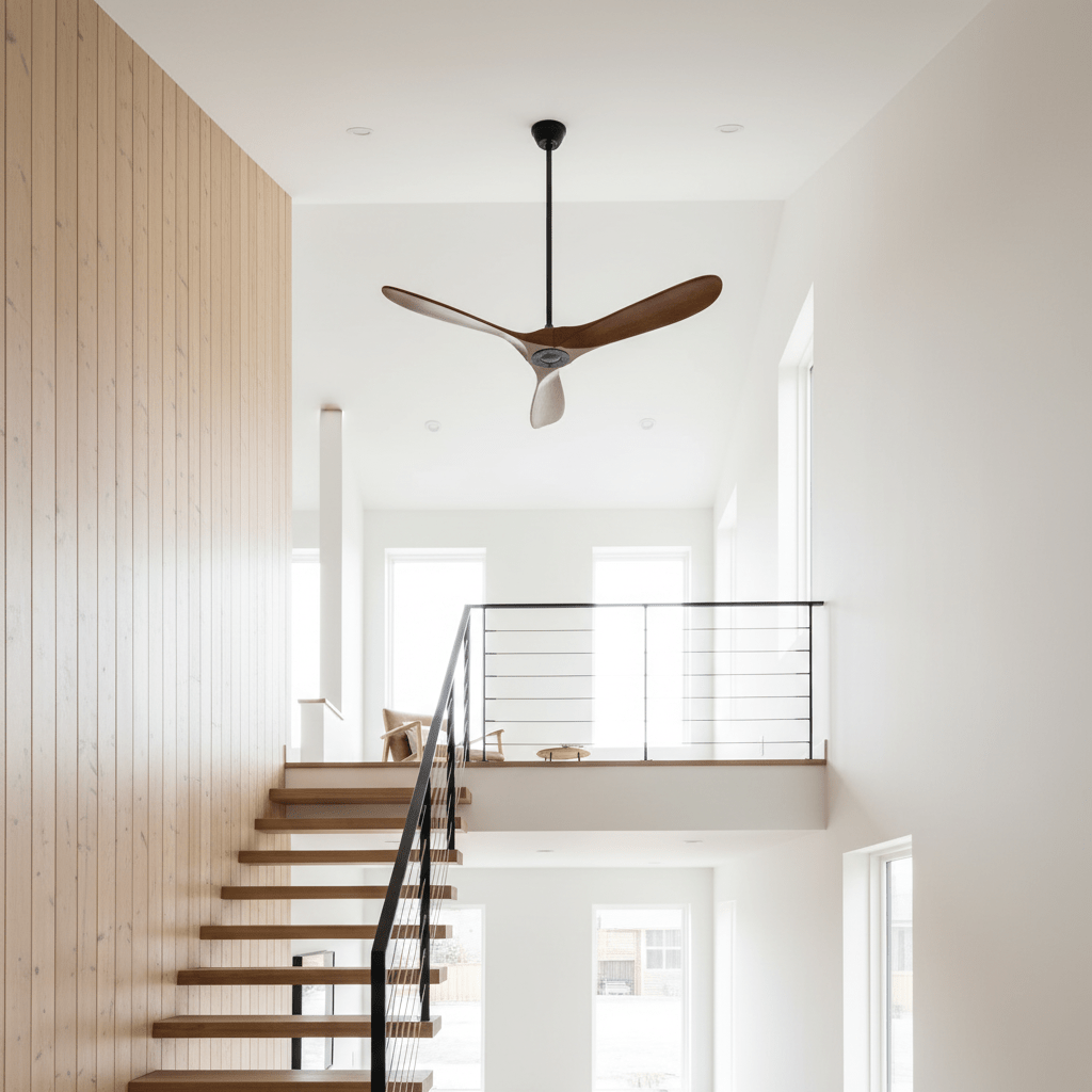 Aero Zephyr Ceiling Fan Lighting Lobby