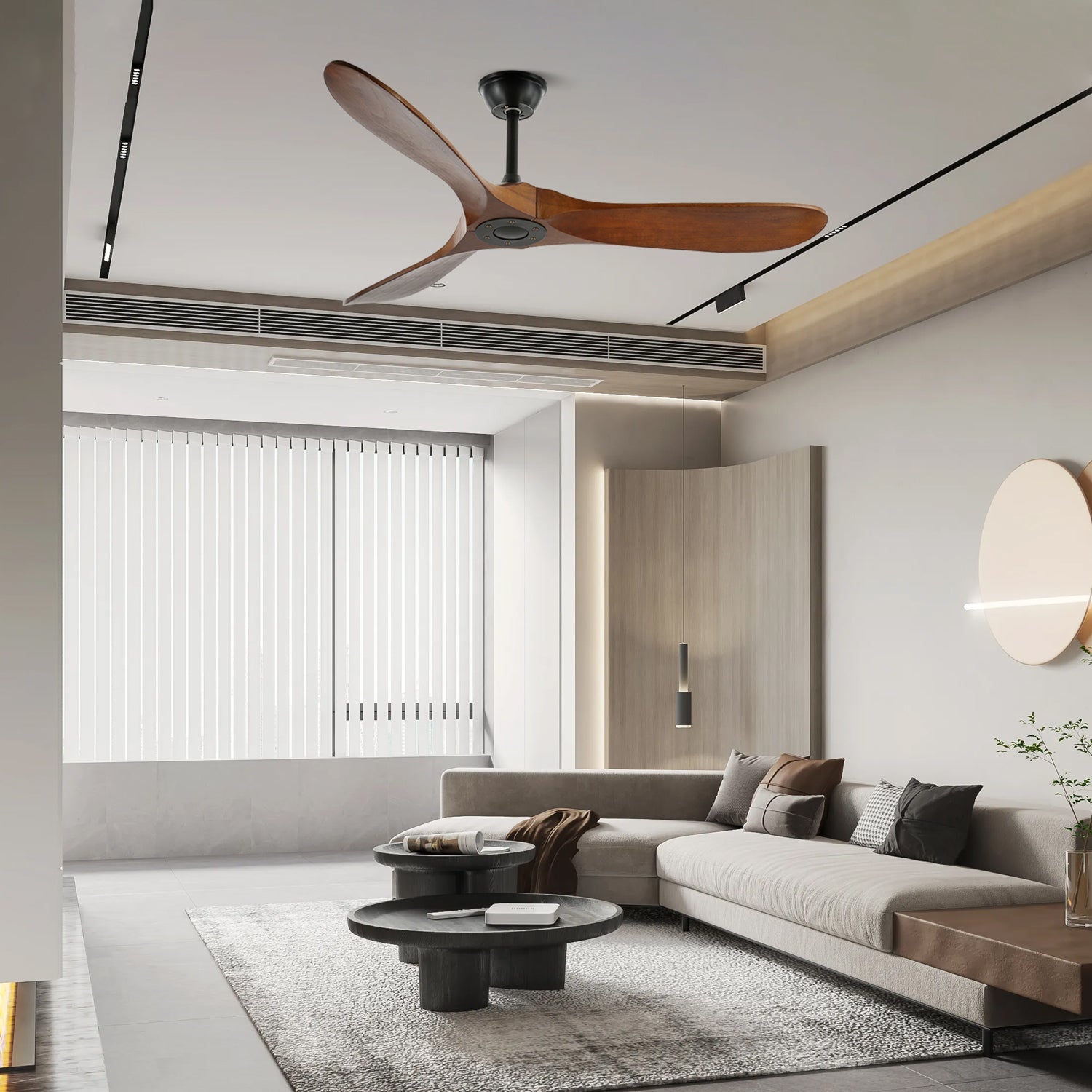 Aero Zephyr Ceiling Fan Lighting Lobby