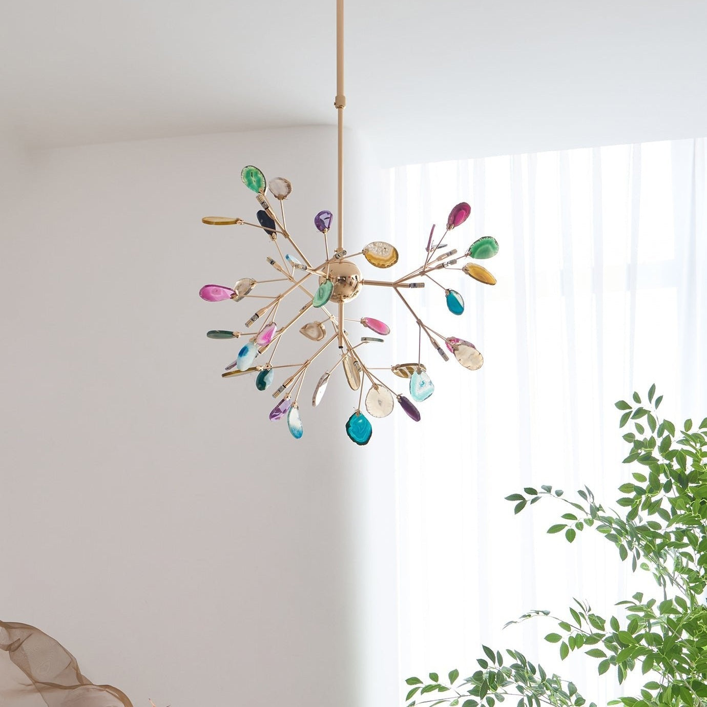 Agate Shard Ceiling Light Lighting Lobby