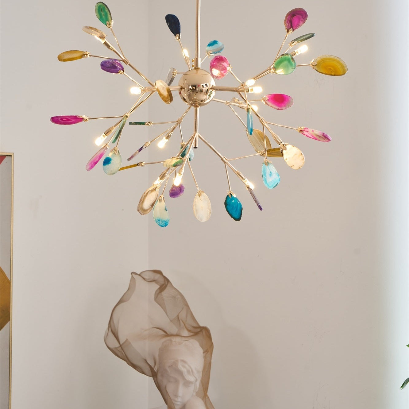Agate Shard Ceiling Light Lighting Lobby