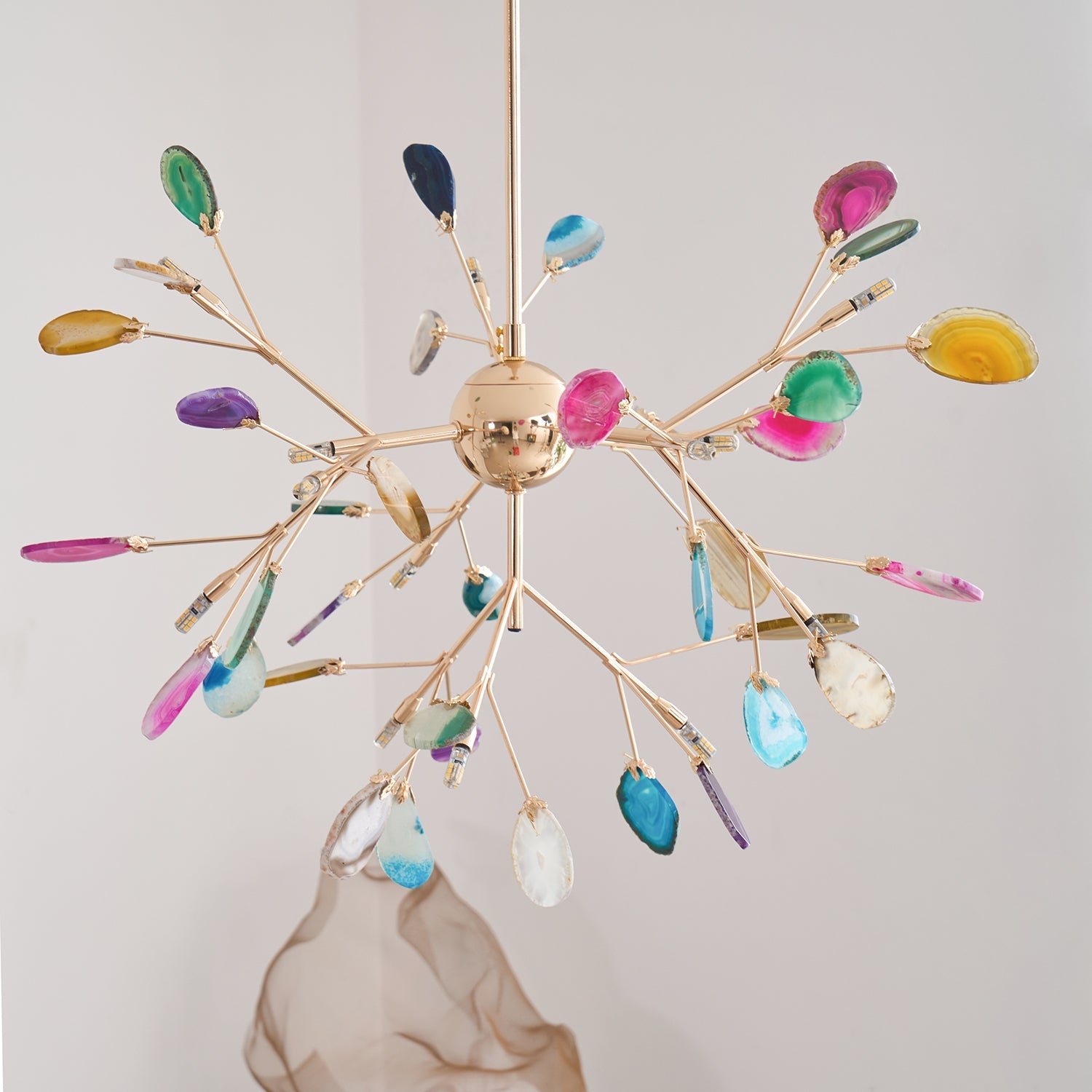 Agate Shard Ceiling Light Lighting Lobby