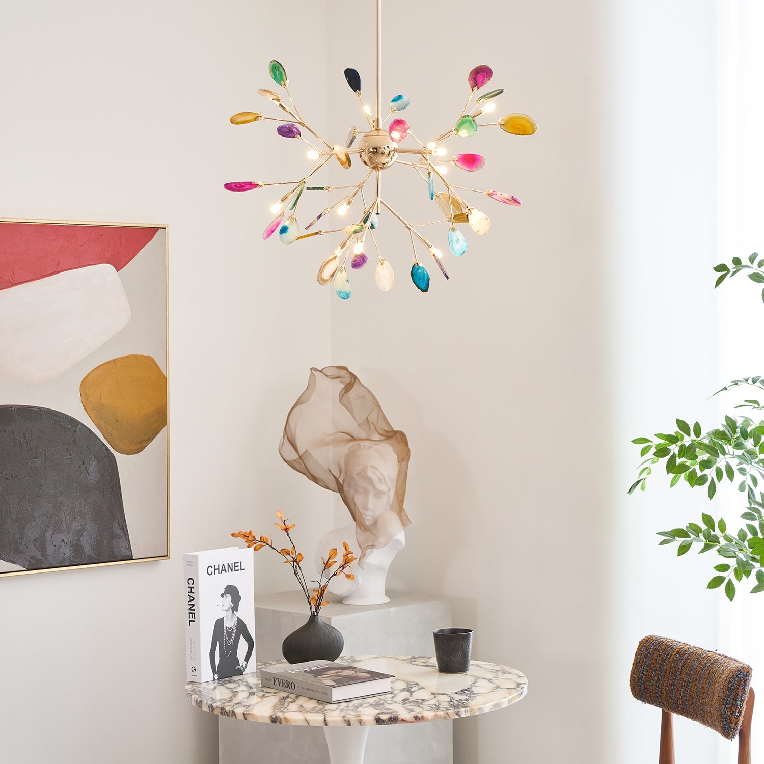 Agate Shard Ceiling Light Lighting Lobby